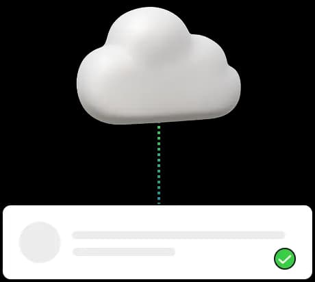 Illustration showing WhatsApp messages being delivered without internet connection