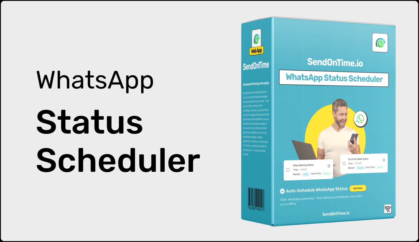 WhatsApp Status Scheduler Product